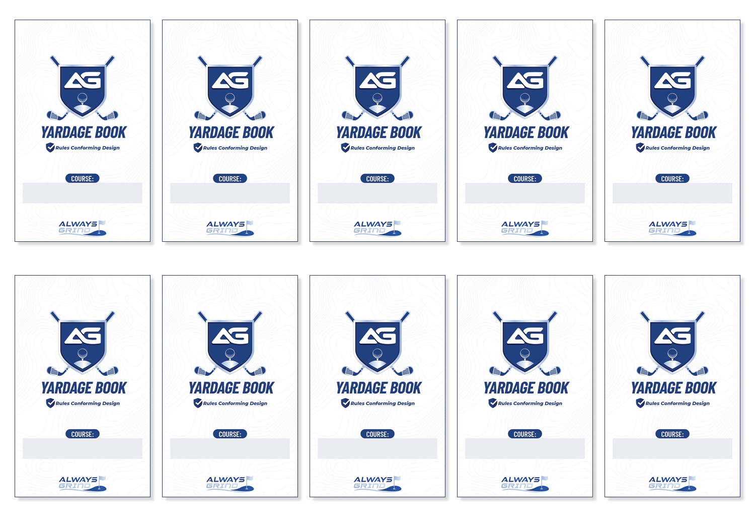 AG Golf: Yardage Book